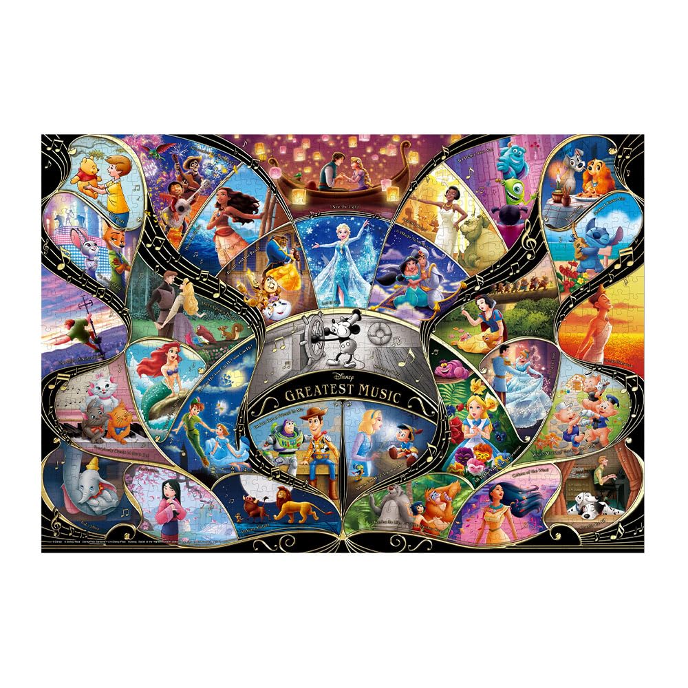 DISNEY GREATEST MUSIC 1000 piece jigsaw puzzle Tenyo 51x73.5cm D