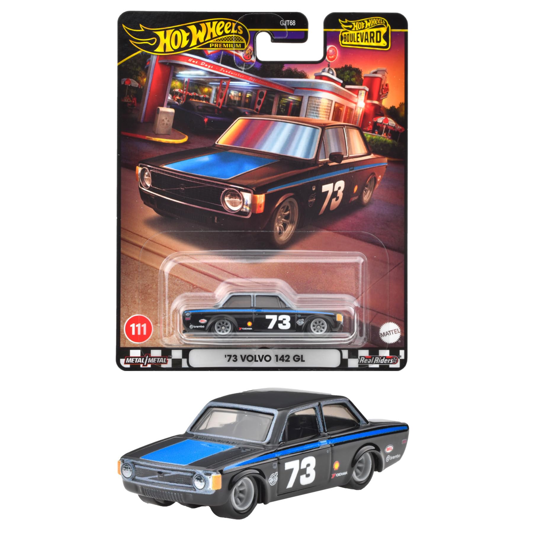 Mattel Hot Wheels Boulevard '73 Volvo 142GL Diecast Miniature Car
