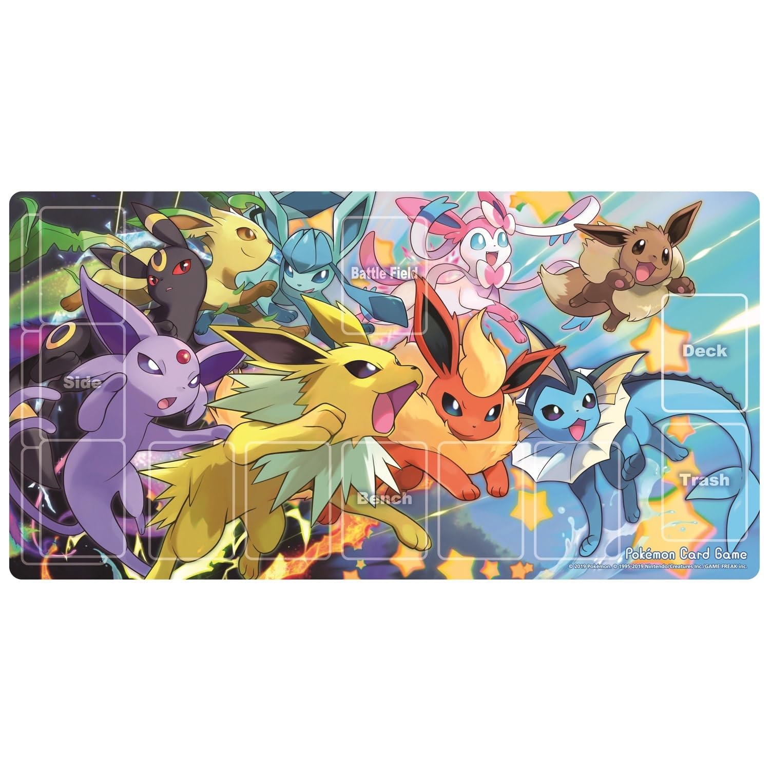 Pokemon Center Card Game Dash! Eevees Rubber Play Mat Polyester