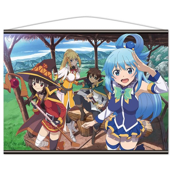Konosuba 3 B2 Tapestry Wall Scroll Poster Aqua Megumin Darkness