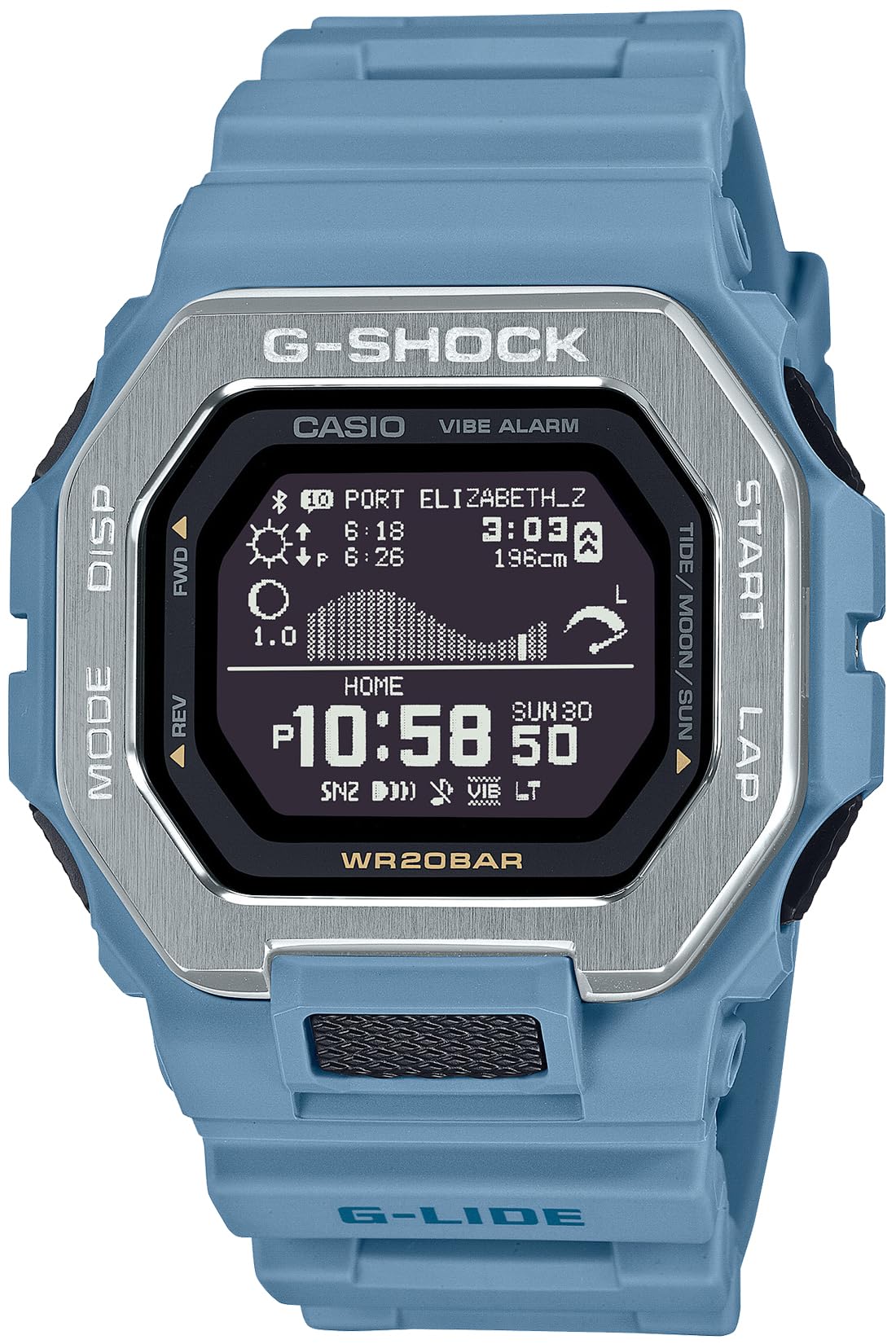 CASIO G-SHOCK GBX-100-2AJF G-LIDE Bluetooth Tide Graph Moon Data