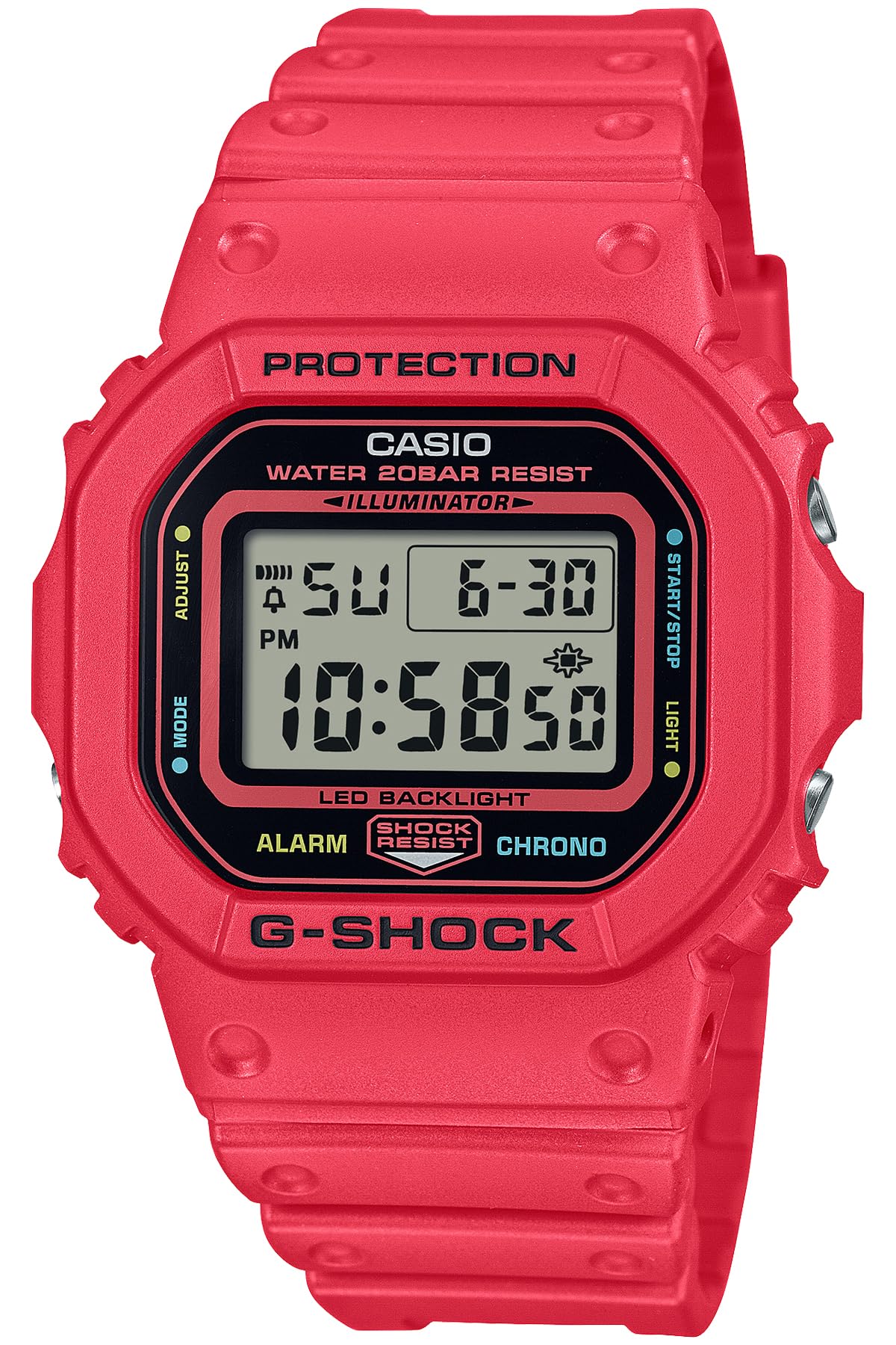 CASIO G-SHOCK DW-5600EP-4JF ENERGY PACK Men's Wrist Watch Red LED