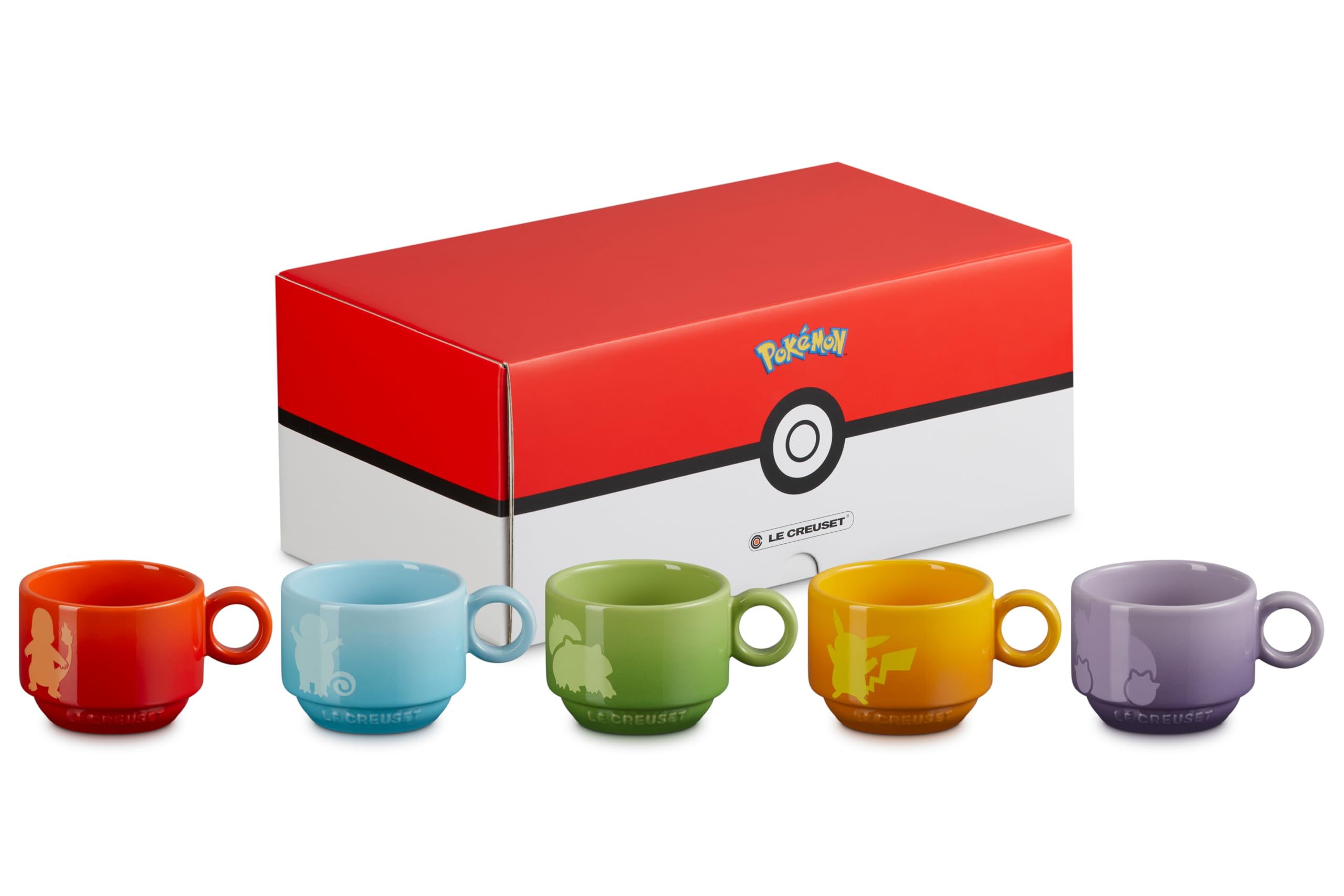 あい　ポケモン マグカップ 5個セット LE CREUSET Le Creuset Pokemon Collection Stacking mug cup set of 5 pieces