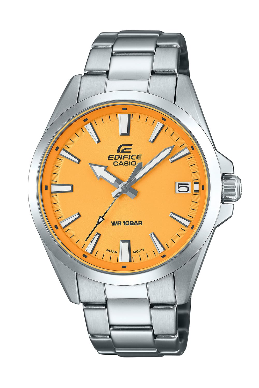 CASIO EDIFICE EFV-100DJ-9AJF Yellow Dial Elegant Stainless Steel