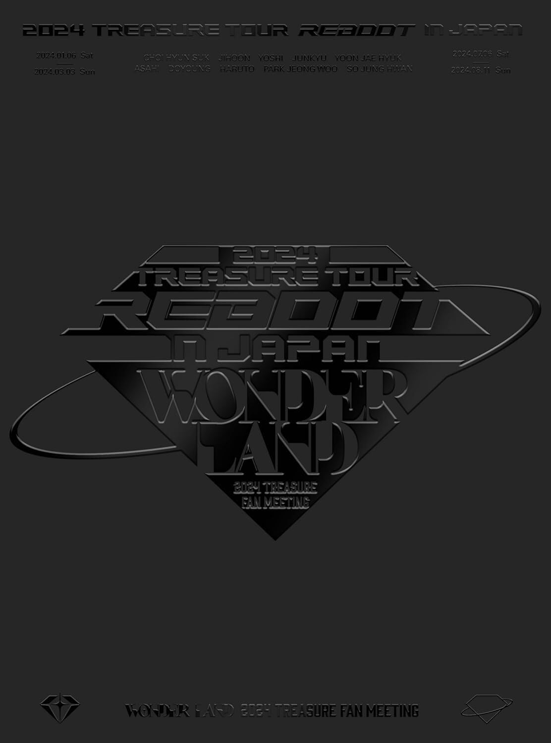 2024 TREASURE TOUR REBOOT IN JAPAN+FAN MEETING WONDERLAND Blu-ray