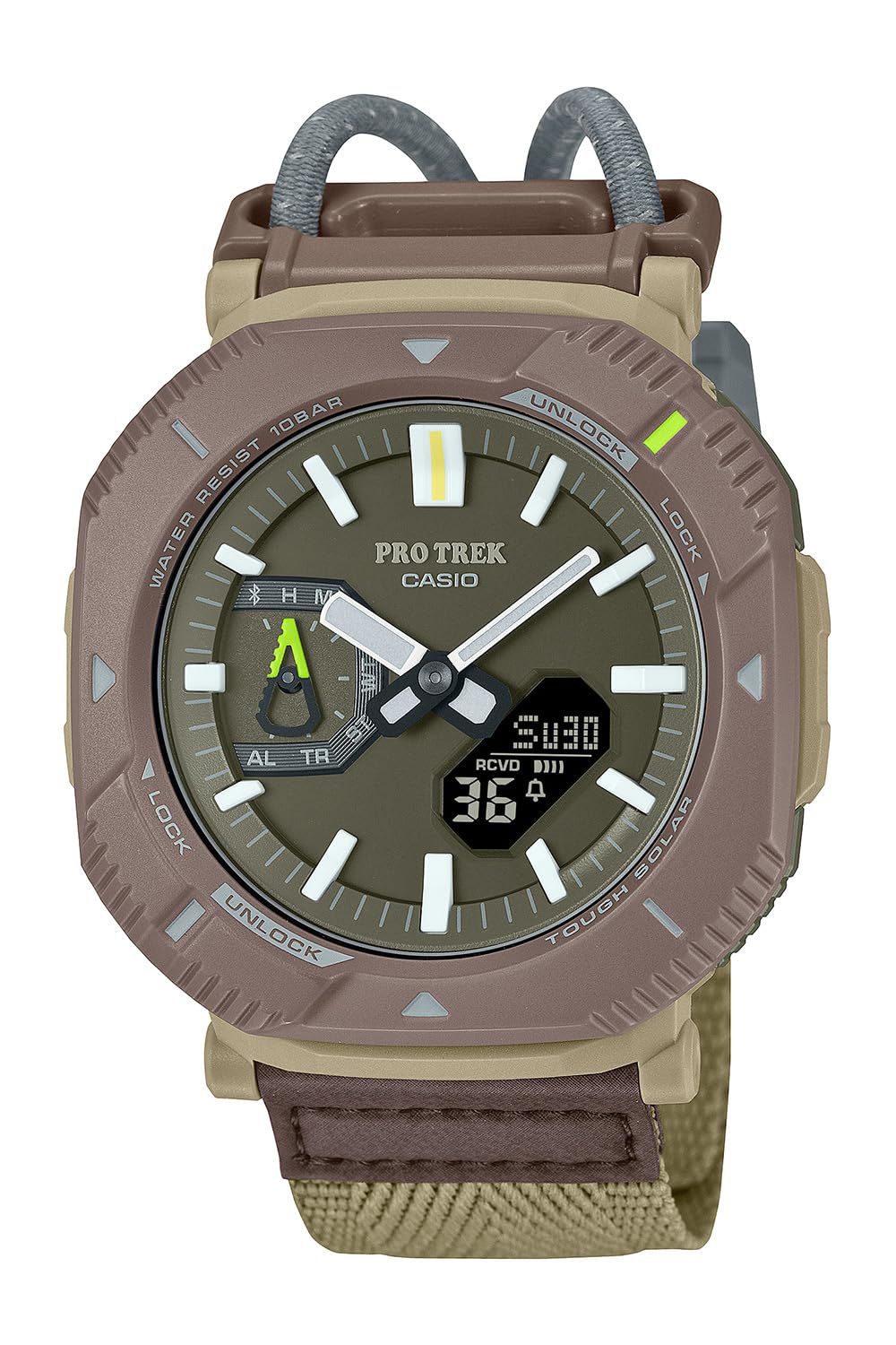 CASIO PRO TREK PRJ-B001B-5JF Hiker Line Solar Bluetooth Analog