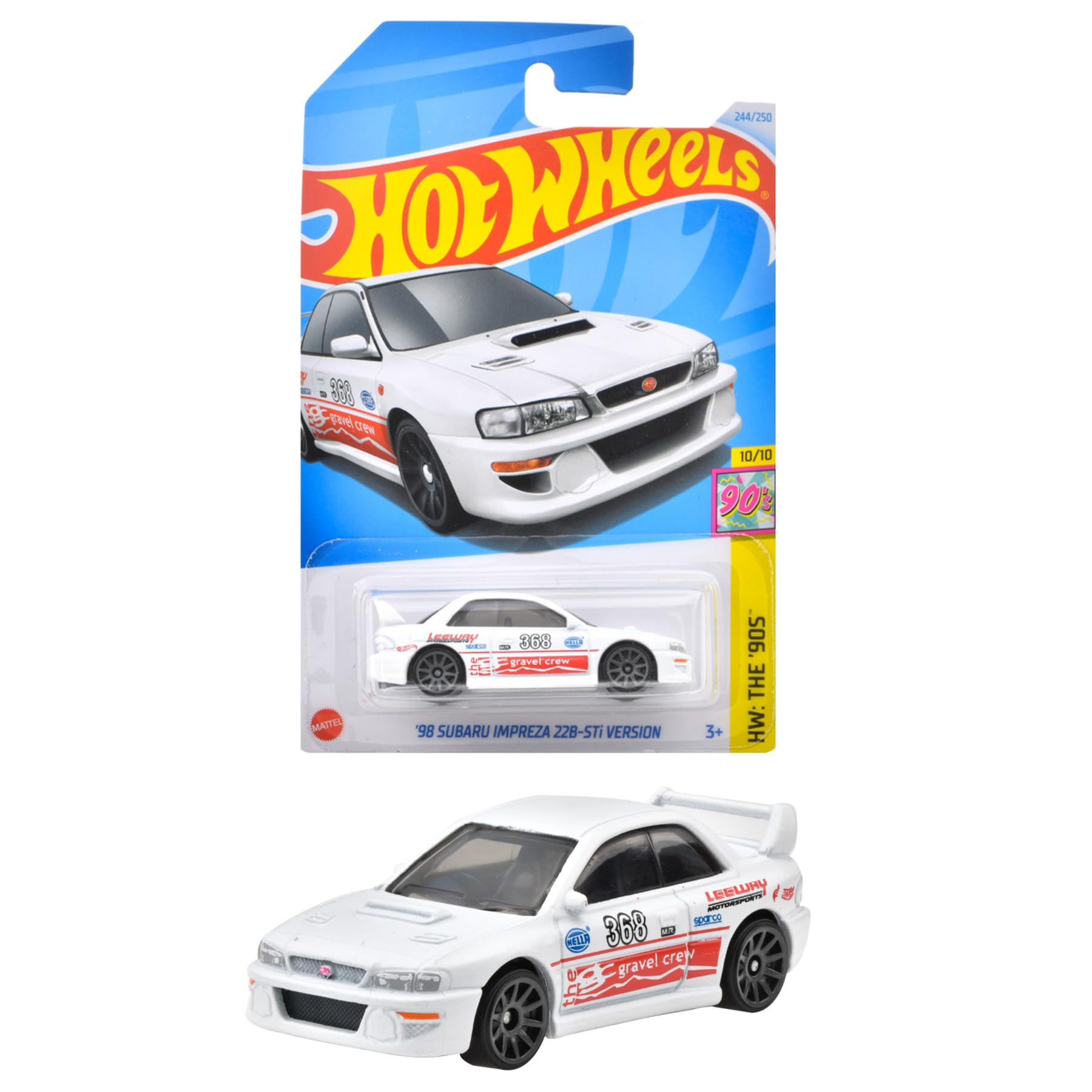 Hot Wheels Basic Cars '98 Subaru Impreza 22B-STi Version Diecast