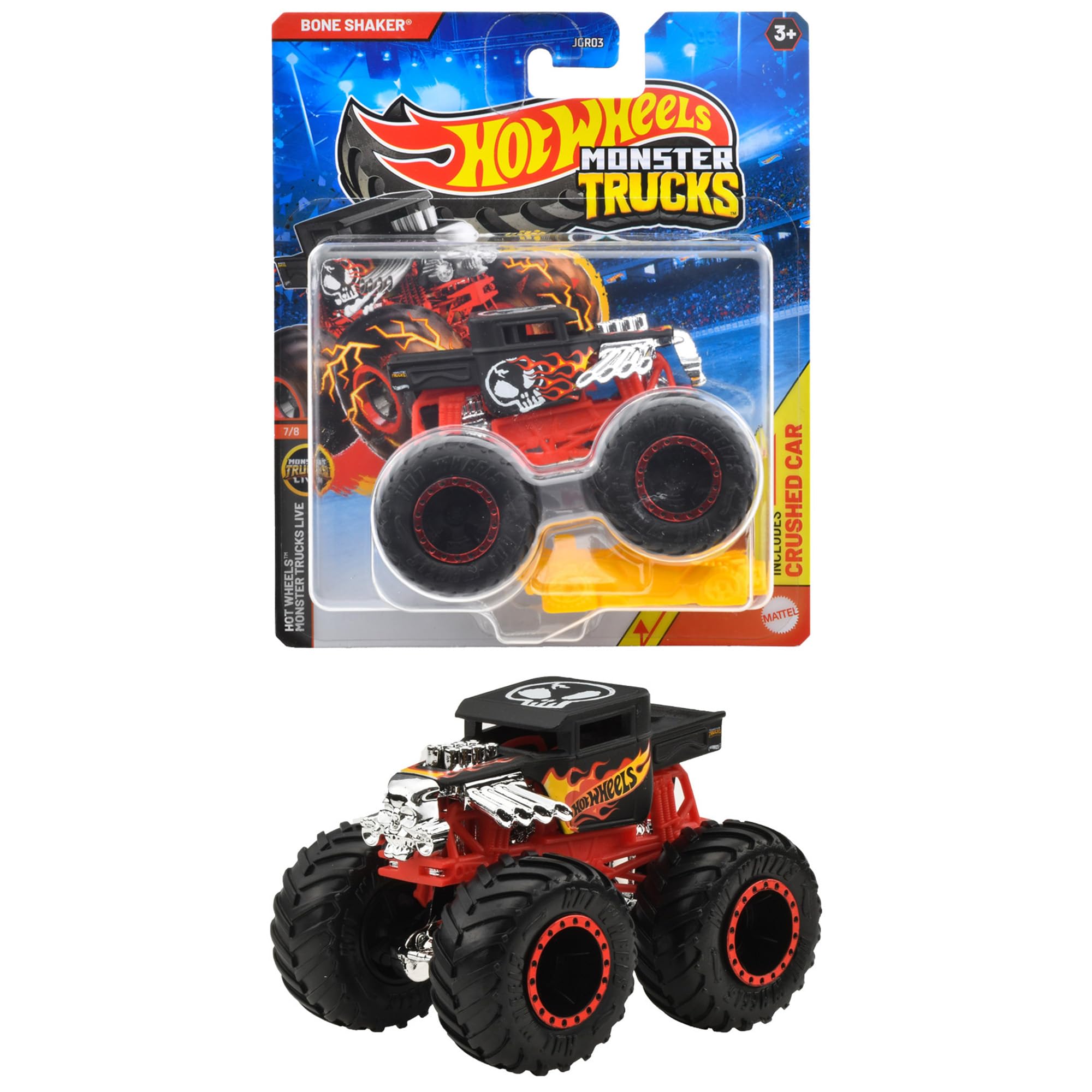 Mattel Hot Wheels Monster Truck 1/64 Bone Shaker Miniature Diecast